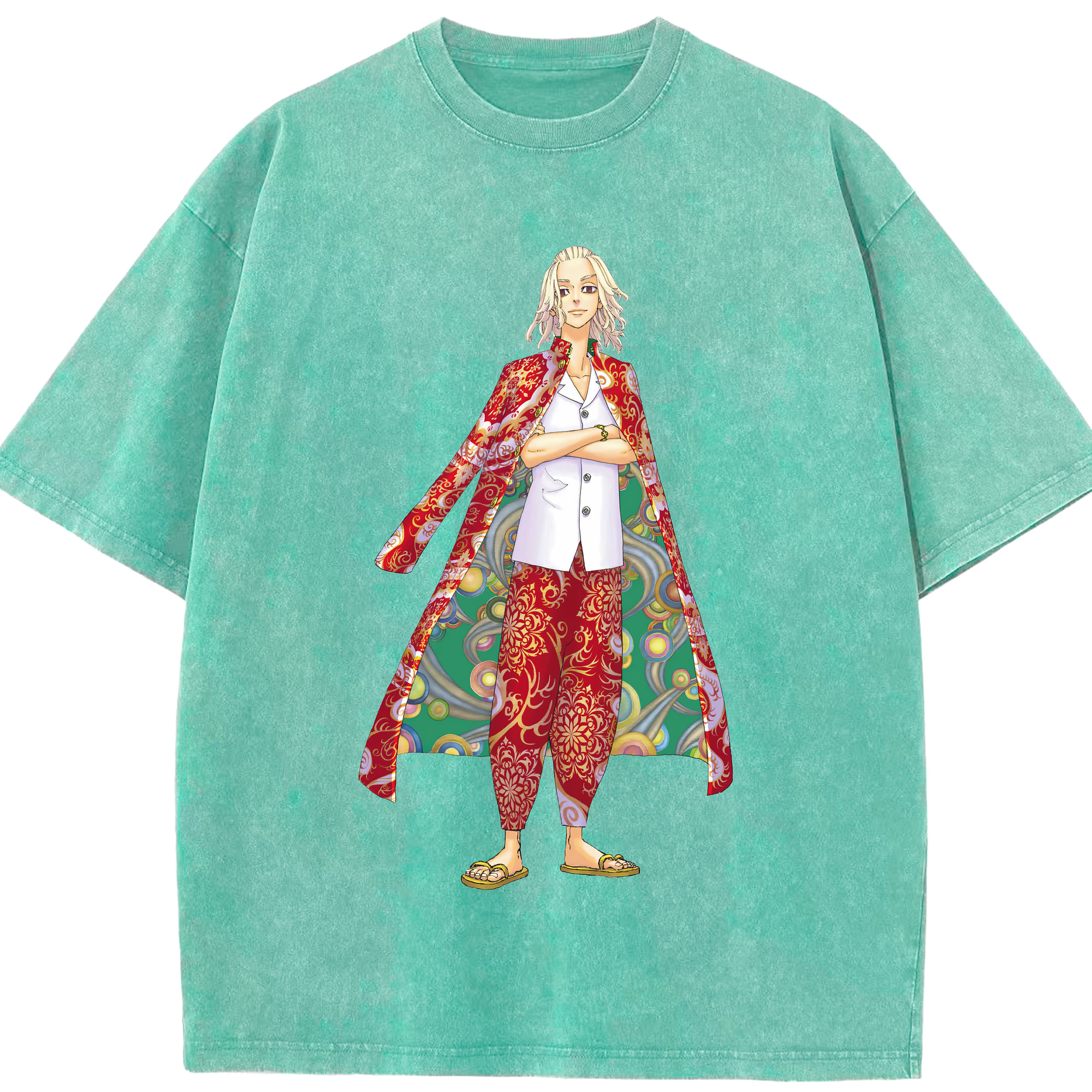 （画像用） 東京リベンジャーズ Tokyo Revengers 綿100% ヴィンテージ風 半袖Tシャツ（フロントプリント）